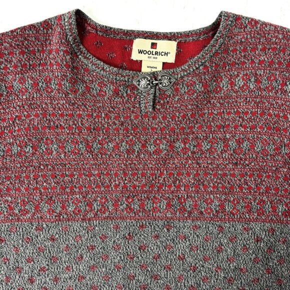 Vintage Woolrich  Cotton Winter Pullover Sweater Large - Picture 3 of 14